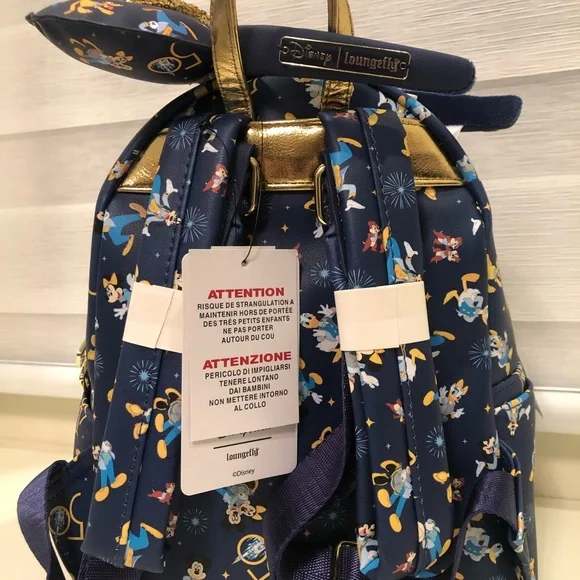 💰 SOLD 💰 Disney 50th Anniversary Loungefly Backpack & Ears - Picture 6 of 6